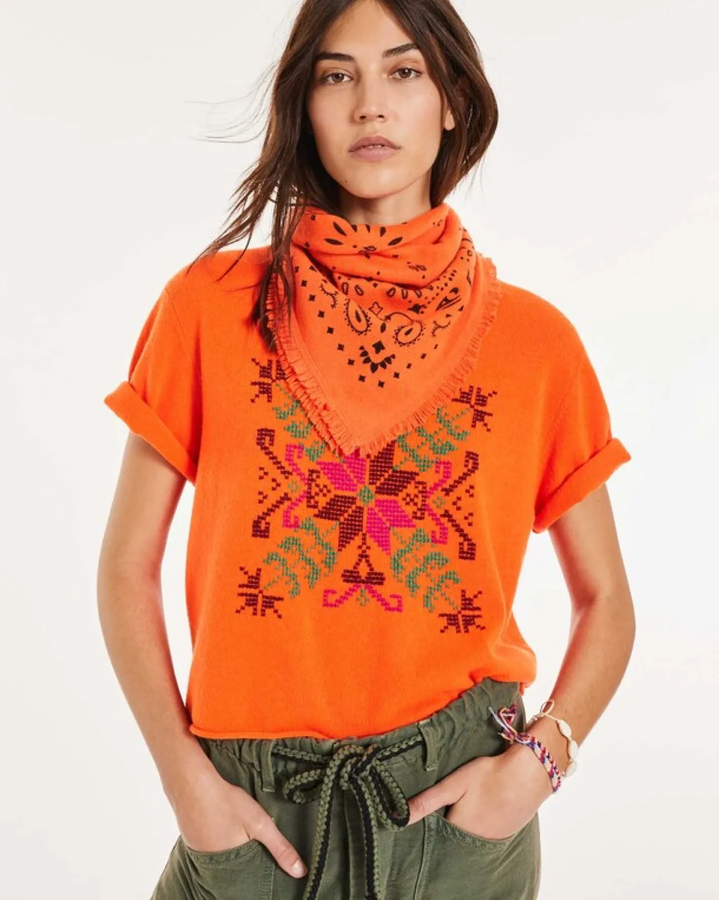 Petit Bandana Cachemire Imprime