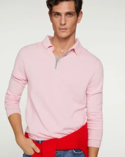 Polo Cachemire Homme Manches Longues