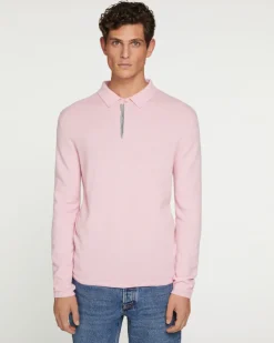 Polo Cachemire Homme Manches Longues