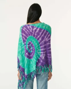 Poncho A Franges Cachemire