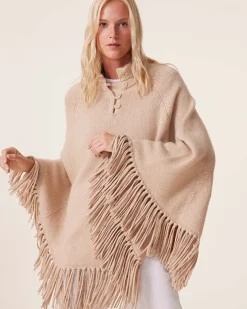 Poncho A Franges Cachemire, 10 Fils