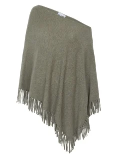 Poncho A Franges En Cachemire