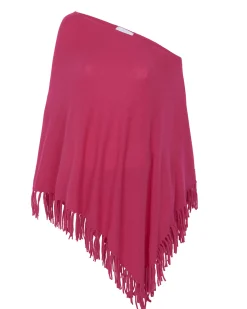 Poncho A Franges En Cachemire