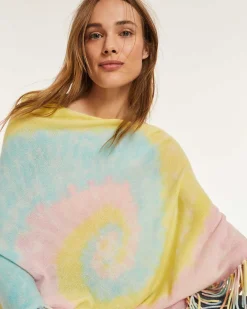Poncho Cachemire A Franges