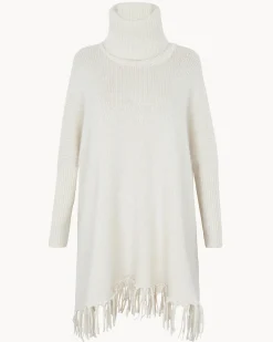 Poncho Cachemire A Franges Femme, 10 Fils