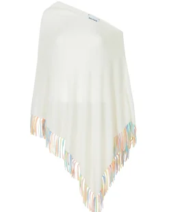 Poncho Cachemire A Franges