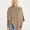 Poncho Cachemire Col Bateau Court