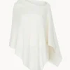 Poncho Cachemire Col Bateau Court