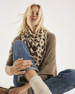 Poncho Cachemire Col Bateau Court