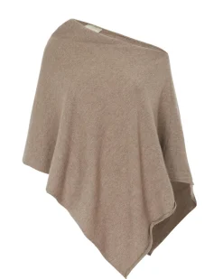 Poncho Cachemire Col Bateau Court