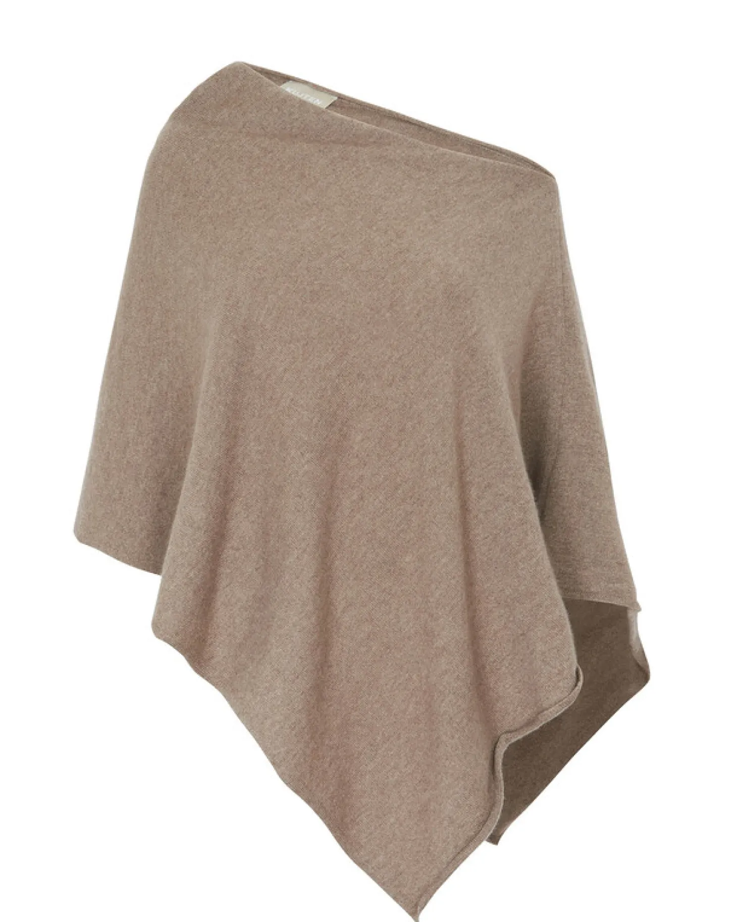 Poncho Cachemire Col Bateau Court