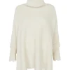 Poncho Cachemire Col Roule Oversize, 10 Fils