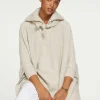 Poncho Cachemire Femme Col Camionneur