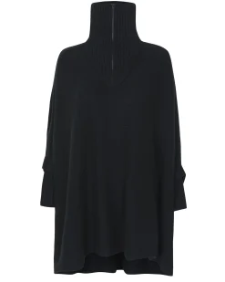 Poncho Cachemire Femme Col Camionneur