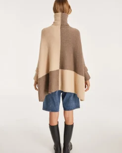 Poncho Cachemire Oversize Femme