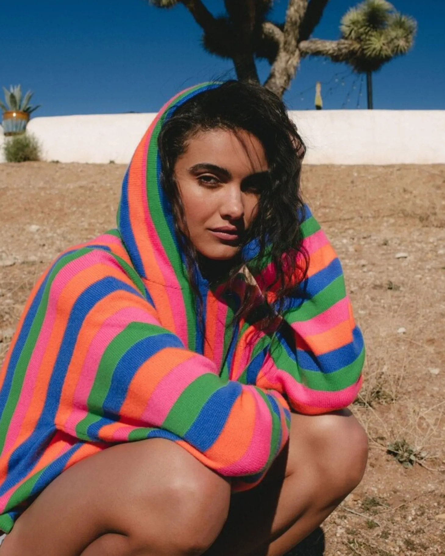 Poncho Cachemire Oversize