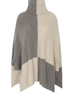 Poncho Cachemire Oversize Femme