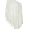Poncho Cachemire Uni Sans Manches