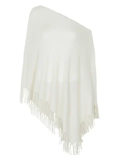 Poncho Cachemire Uni Sans Manches