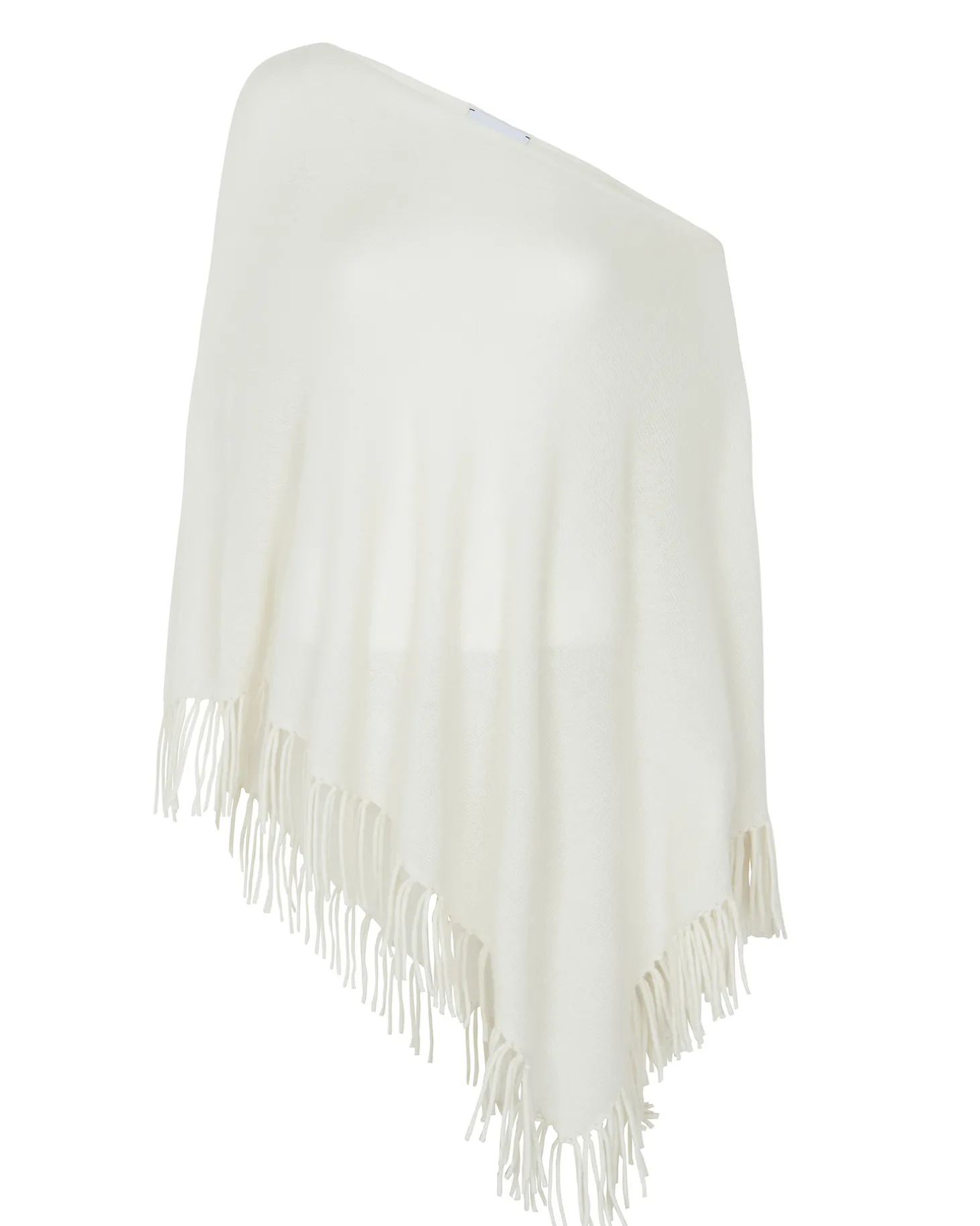 Poncho Cachemire Uni Sans Manches