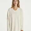 Poncho Oversize Col Rond Femme