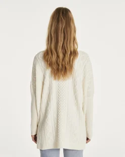 Poncho Oversize Col Rond Femme