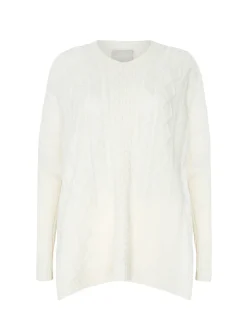 Poncho Oversize Col Rond Femme