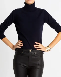 Pull 100% Cachemire Col Roule Basic
