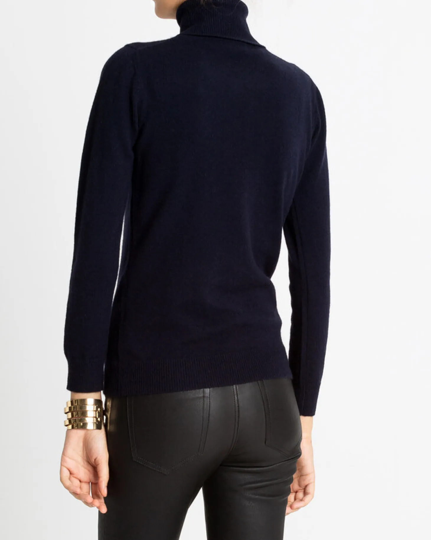 Pull 100% Cachemire Col Roule Basic