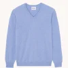 Pull Basic Col V Ml Cachemire, 2 Fils