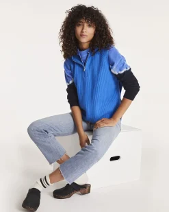 Pull Cachemire A Capuche Sans Manches