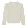 Pull Cachemire Avec Epaulette Col Rond