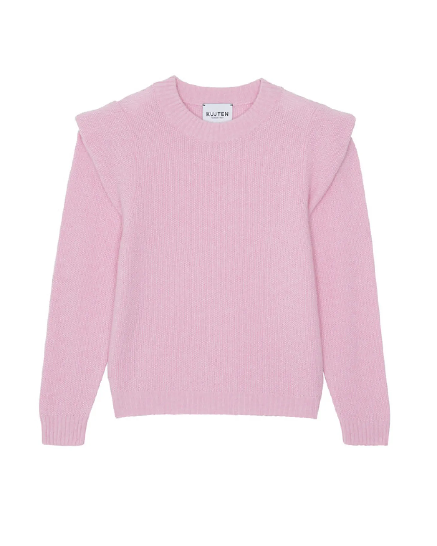 Pull Cachemire Avec Epaulette Col Rond
