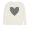 Pull Cachemire Coeur Col Rond, 4 Fils