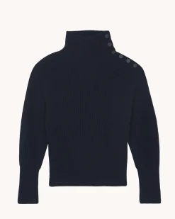 Pull Cachemire Col Cheminee, 6 Fils