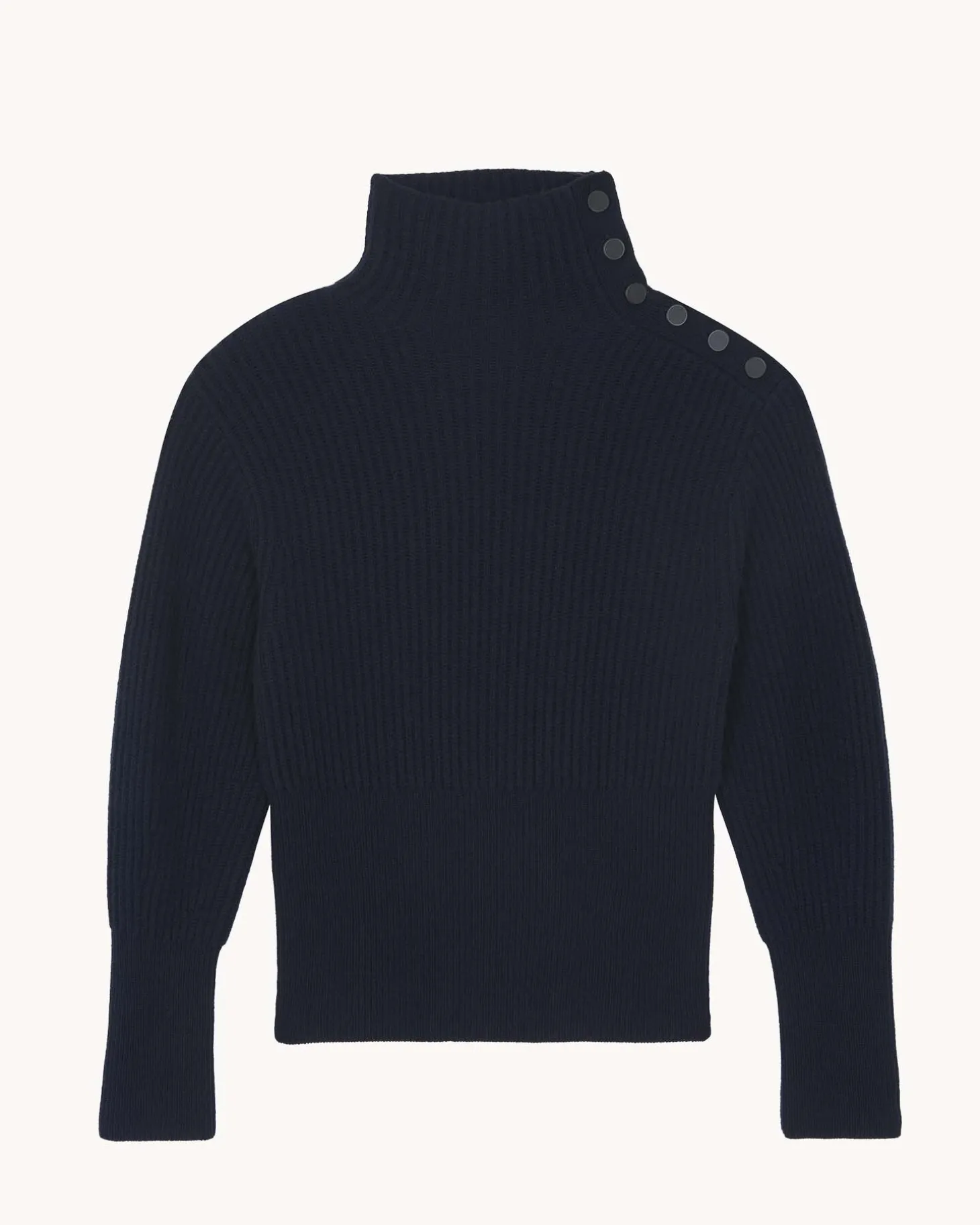 Pull Cachemire Col Cheminee, 6 Fils