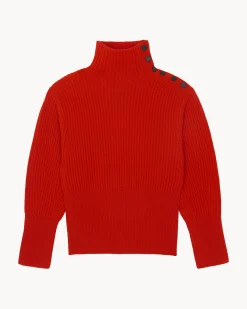 Pull Cachemire Col Cheminee, 6 Fils