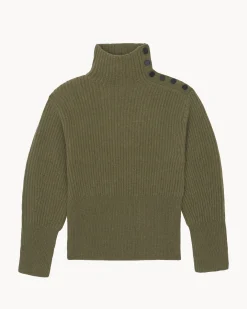 Pull Cachemire Col Cheminee, 6 Fils
