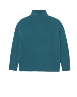 Pull Cachemire Col Cheminee Oversize, 8 Fils