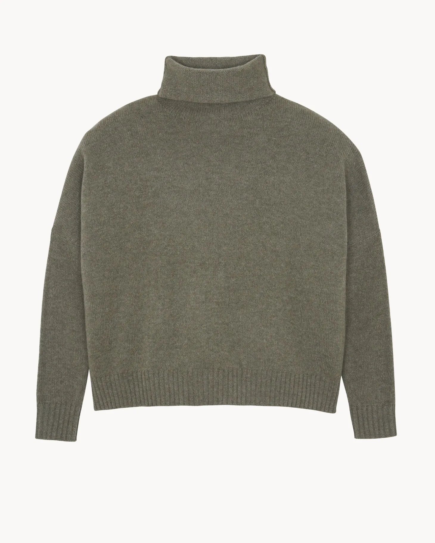Pull Cachemire Col Cheminee Oversize, 4 Fils