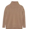 Pull Cachemire Col Cheminee Boutons, 4 Fils