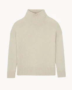 Pull Cachemire Col Cheminee Oversize, 8 Fils