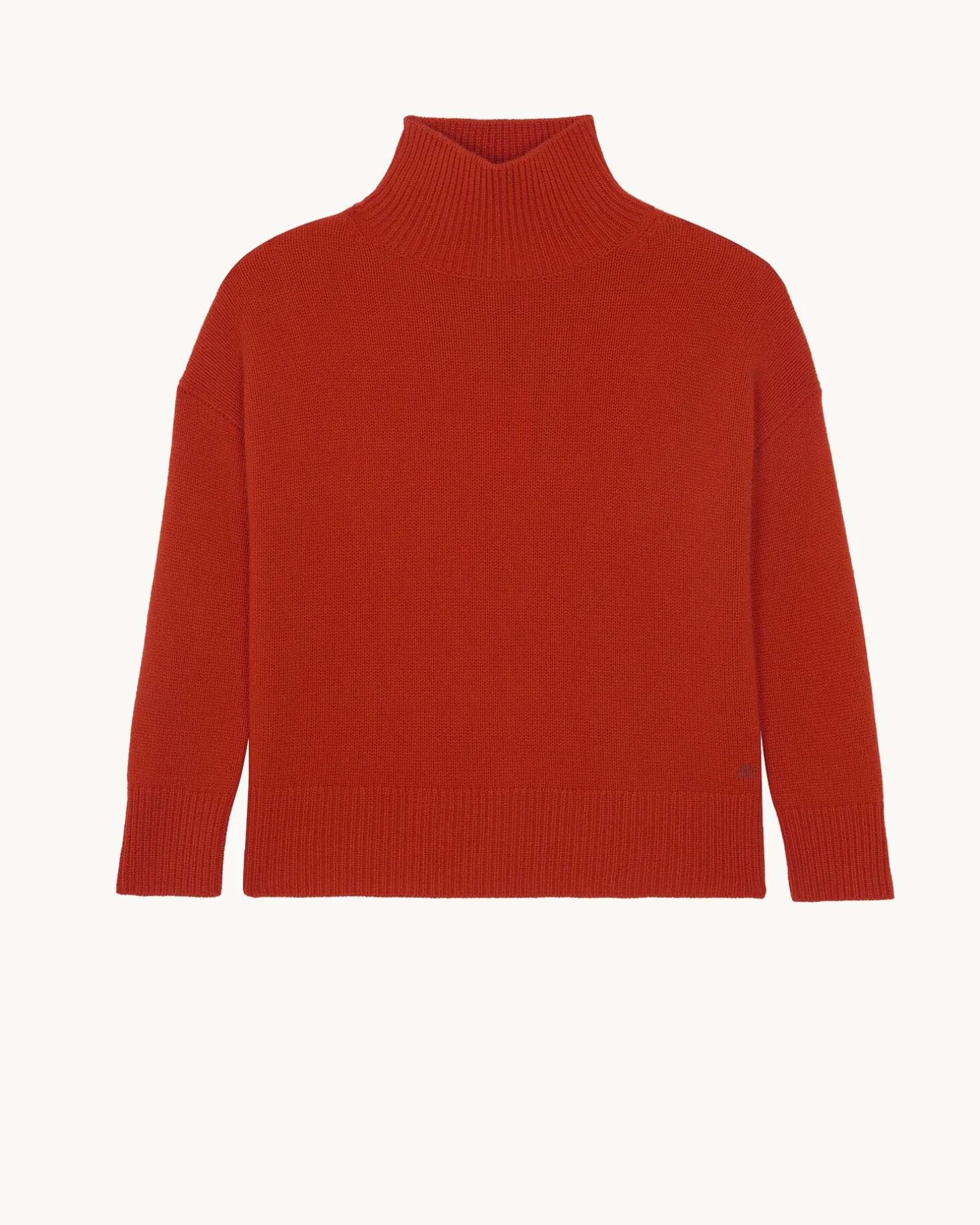 Pull Cachemire Col Cheminee Oversize, 8 Fils