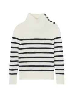 Pull Cachemire Col Cheminee Femme, 6 Fils