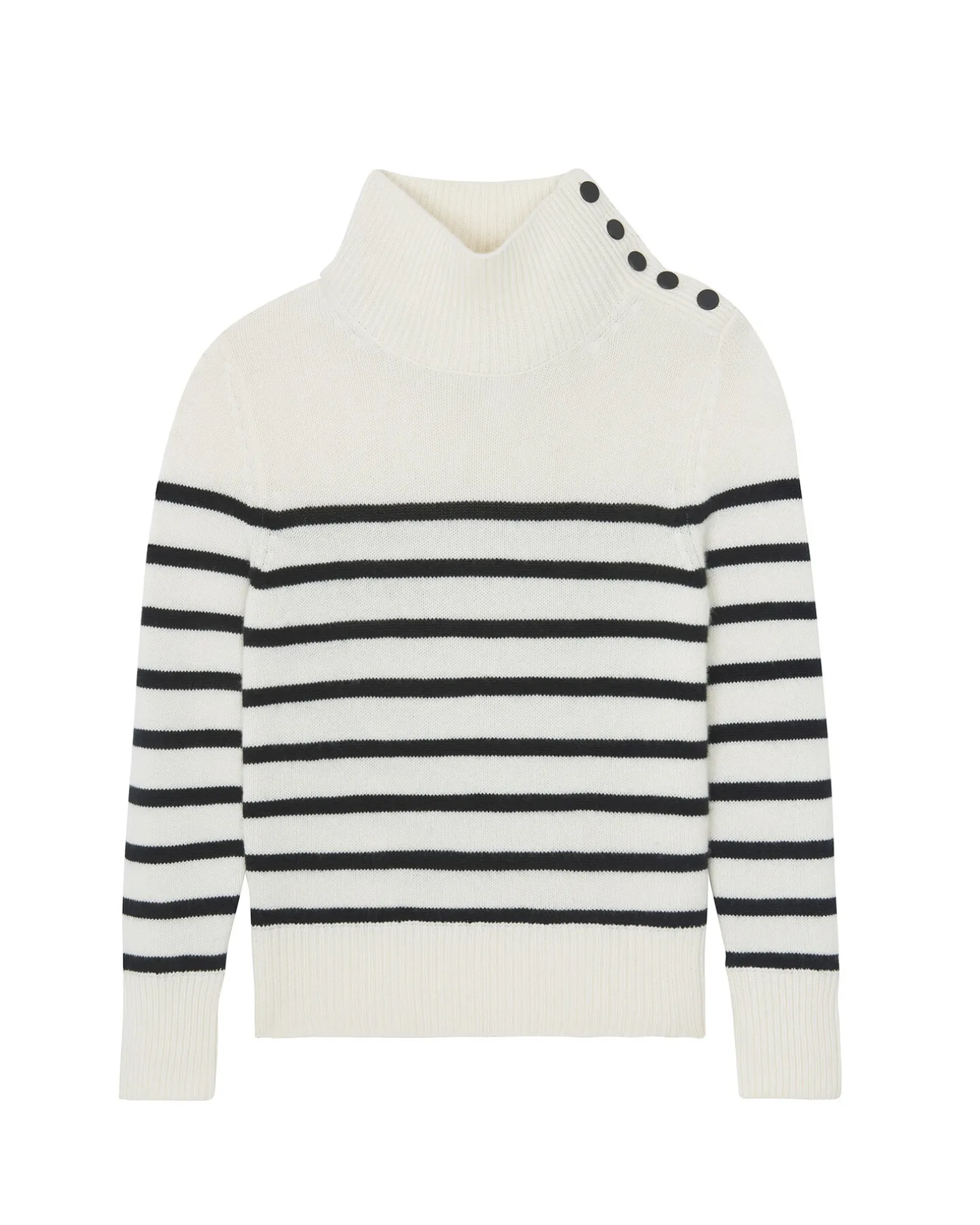 Pull Cachemire Col Cheminee Femme, 6 Fils