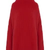 Pull Cachemire Col Cheminee Oversize, 10 Fils