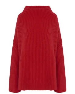 Pull Cachemire Col Cheminee Oversize, 10 Fils