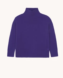 Pull Cachemire Col Cheminee Oversize, 8 Fils