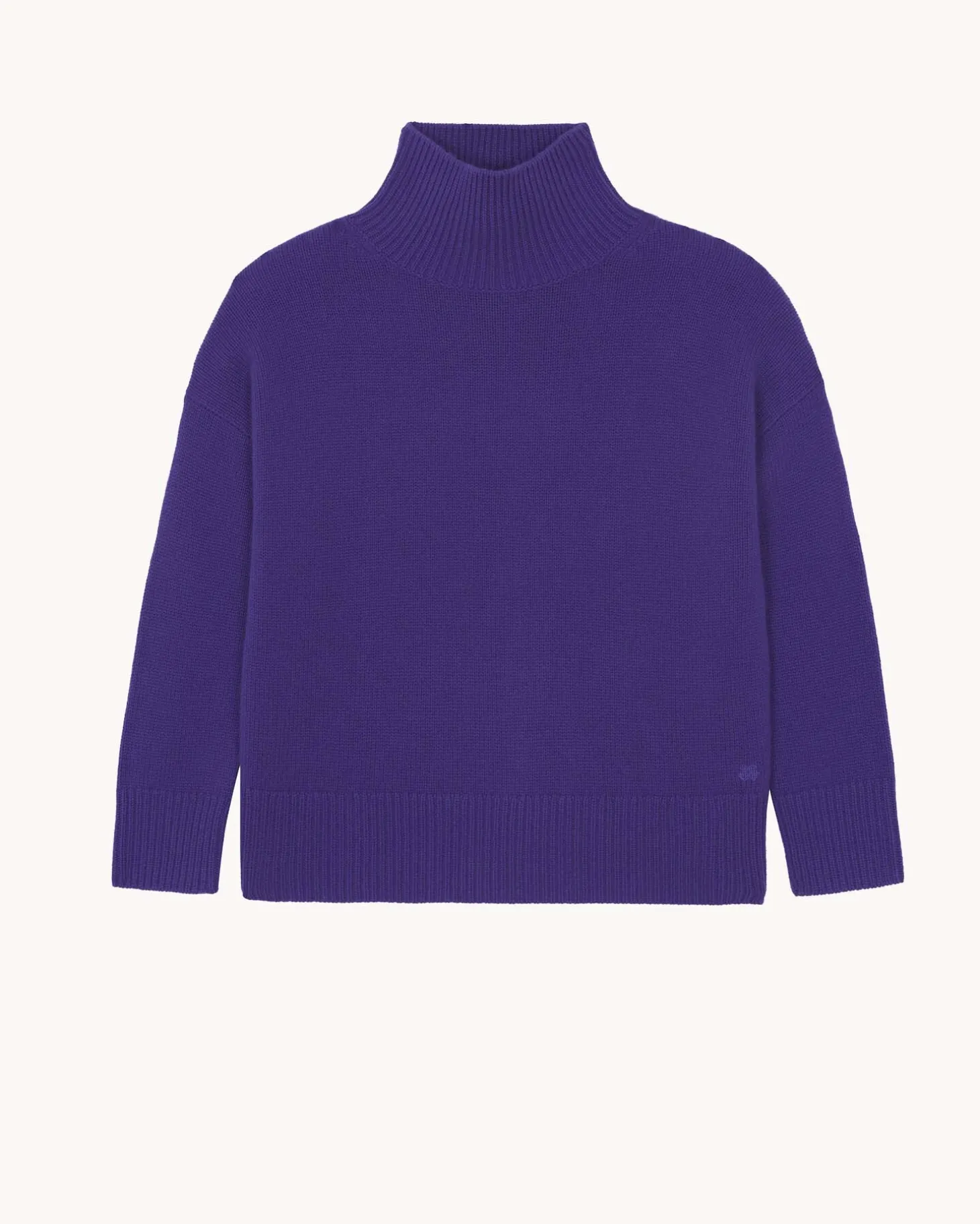 Pull Cachemire Col Cheminee Oversize, 8 Fils