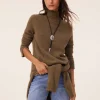 Pull Cachemire Col Cheminee, 4 Fils